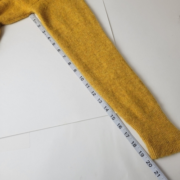 ARITZIA Babaton Matthews Sweater Alpaca Wool Yellow Gold XS - Picture 9 of 11